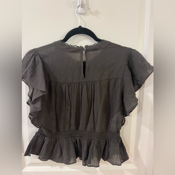 NWOT Mango Ruffled Lace top, Small - Picture 7 of 10